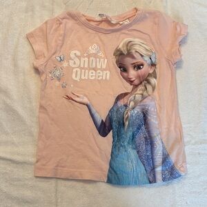 H&M Peach Elsa Snow Queen Tee